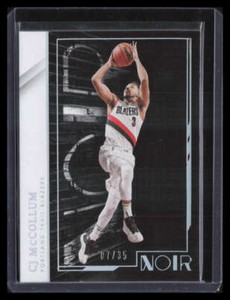 2021-22 Panini Noir 47 CJ McCollum A 7/35 Association Edition