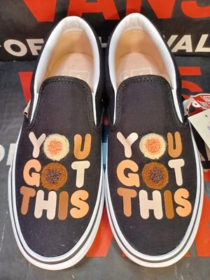Vans Slip On Breast Cancer Awareness "You Got This" Women's 5  - VN0A4BV3T4U - Image 1 of 4