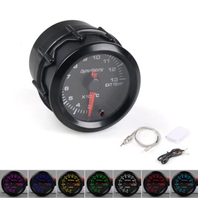 2" 52mm 7 Color LED Car Exhaust Gas Temp Gauge Pointer EGT Temperature Meter - Image 1 of 4