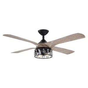 matrix decor Ceiling Fan+Light Kit 52" 6-Speeds Indoor Crystal + Remote Control - Picture 1 of 7