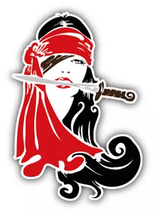 Girl Pirate Car Bumper Sticker Decal - ''SIZES'' - Picture 1 of 1
