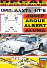 DECAL OPEL MANTA GT/E J.ARQUE R. RACE-COSTA BLANCA 1984 10th (03)