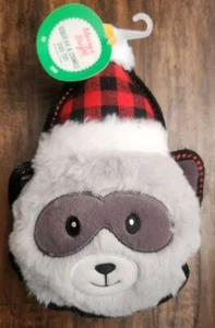 Merry & Bright Crinkle Cutie RACCOON Squeaker Dog Toy - Picture 1 of 4