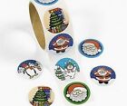 Roll of 100 - Christmas Holiday Stickers - Loot Party Bag Fillers