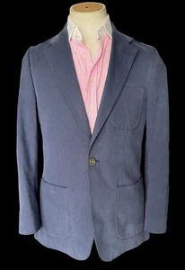 Bespoke Barrington & Ayre Sport Coat 38R Holland Sherry Soft Cotton Blue RRP£795 - Picture 1 of 14