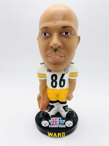 Hines Ward Super Bowl 40 Champs Big Head Bobble STEELERS SB XL KNUCKLEHEAD BOX Cover