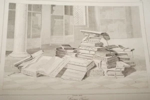 TURQUIE LIVRES TURCS 1840 GRAVURE PRINT T46 - Bild 1 von 1