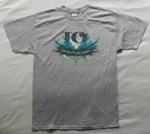 VTG DeSean Jackson Eagles NFL #10 Graphic T-Shirt Mens SZ M 2010 NWOT Gray - Picture 1 of 4