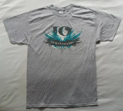Camiseta De Colección DeSean Jackson Eagles NFL #10 Gráfica Para Hombre Talla L 2010 Nueva Sin Etiquetas Gris Foto 1 de 4