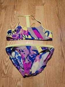 Nike Girls Bikini Swimsuit 2 piece Size: 14 CUTE - Picture 1 of 12