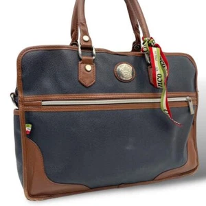 Orobianco Briefcase Brown PVC/leather unisex Shoulder bag Hand-held Commuting. - Picture 1 of 20