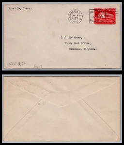 US FDC # U525 2c Mt. Vernon none  S.Cancel 1932, 0a1726 - Picture 1 of 1
