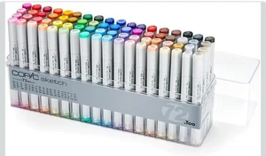 Copic 72 Sketch Marker Set Basic Made In Japan - Picture 1 of 8
