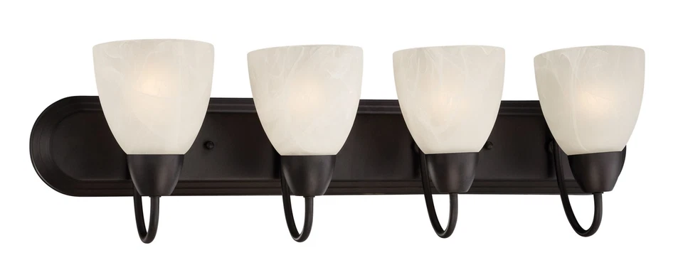 Designers Fountain 15005 4b 34 Torino 4 Light Bath Bar Oil Rubbed Bronze