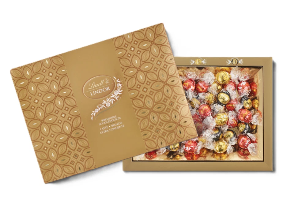 Lindor Lindt 137 gr Classici Cioccolatini Latte scatola regalo Cioccolato Natale