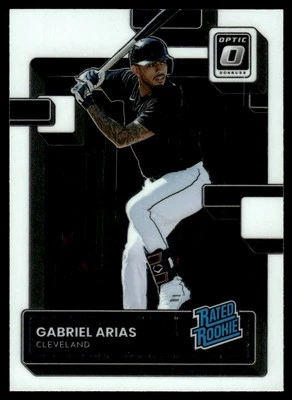 2022 Donruss Optic RATED ROOKIE Gabriel Arias Rookie Cleveland Guardians #187 - Image 1 of 2