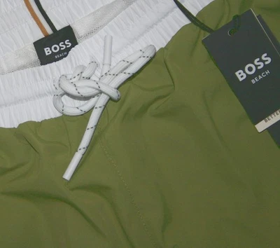 Hugo Boss Beach 50514429 Green Starfish Badeshort Gr.3XL / 4XL / 5XL - Bild 1 von 4