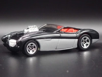 1953-1956 AUSTIN HEALEY Roadster Convertible Nero 1:64 Scala Modellino Auto - Immagine 1 di 4