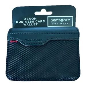 Samsonite Xenon Business Business Card Wallet-3”D x 4.21”W x 0.5”H Black-NEW - Picture 1 of 8