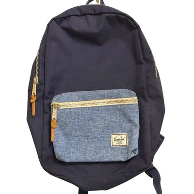 Mochila Herschel Supply Co. Settlement Azul Marino Denim Bolsillo Foto 1 de 4
