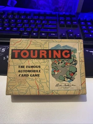 帕克兄弟老式1955年Touring The Famous汽车卡牌游戏盒完整版 — 第 1/4 张图片