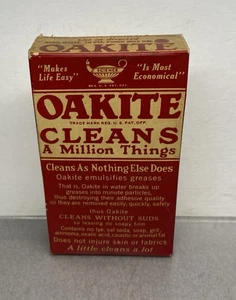 Vintage Oakite Seifenwaschmittel Reiniger Box ungeöffnet Probengröße - Bild 1 von 8