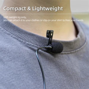 For Insta360 X4 Camera Lavalier Microphone Clip-on Lav Mini Mic Vlog Accessories - Picture 1 of 8