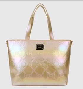 Loungefly Sanrio 50th Anniversary Gold Tote Bag New W/Tags - Picture 1 of 5