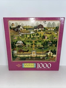 Charles Wysockis 1000 Teile Puzzle "Country Gardens" 2001 Hasbro Hergestellt in den USA - Bild 1 von 11