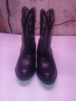 Botas vaqueras Smart Fit antideslizantes para bebé de 6 meses negras Foto 1 de 4