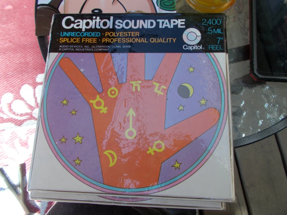 CINTA DE SONIDO CAPITOL 2500' CARRETE EN BLANCO A ÁRBOL CARRETE SELLADO .5MIL 7" SIN GRABAR Foto 1 de 1
