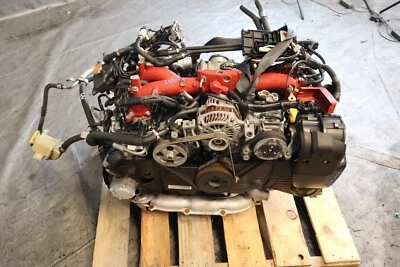 2015 SUBARU WRX STI EJ257 2.5L OEM TURBO ENGINE MOTOR LONGBLOCK ASSY #2664 - Image 1 of 4