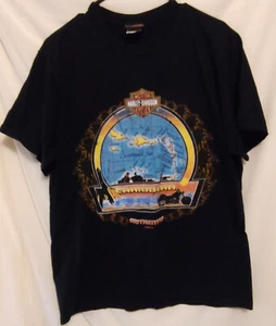 Harley Davidson Motocycle Shop Caribbean Bonaire Large Tshirt - Picture 1 of 3