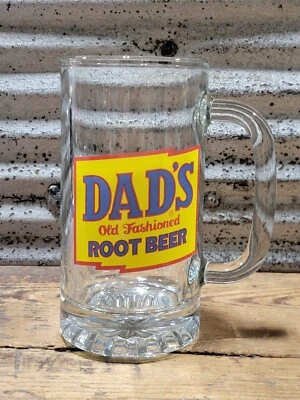 Taza de vidrio de cerveza de raíz antigua de papá nueva de colección Soda Stein  Foto 1 de 4