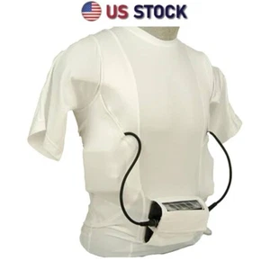 LVAD HeartWare 3 Shirt for Women LVAD Medical T-Shirt with Battery Pockets White - Picture 1 of 8