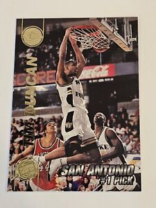 1997 Press Pass, Gold, Tim Duncan #1 Rookie, San Antonio Spurs HOF