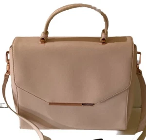 TED BAKER London Light Pink Satchel Purse Rosegold Hardware Dajana Bag - Picture 1 of 24