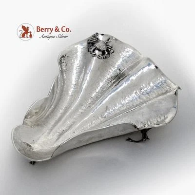 Большая центральная чаша в форме краба украшение из чистого серебра Италия 1956 - Изображение 1 из 4