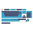 133 PCS Keycaps PBT XDA Height Dye-sub Mechanical Keyboard Keycap Blue for T