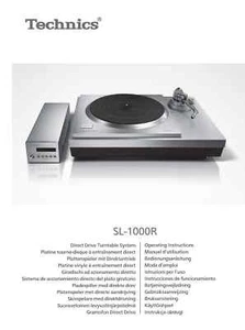 Technics SL-1000R Turntable Owners Instruction Manual Reprint - Picture 1 of 1
