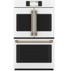 New Cafe CTD90FP4NW2 30" White French Door Double Wall Oven - Picture 1 of 2