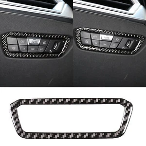 Carbon Fiber Headlight Switch Button Cover Trim For Toyota Supra A90 2019-2022 - Imagen 1 de 8