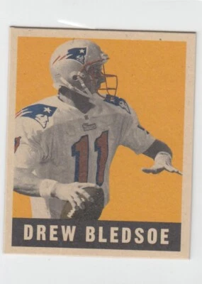 Mini promoción Drew Bledsoe Donruss Leaf 1997/1948-#9 New Patriots Cowboys Foto 1 de 2