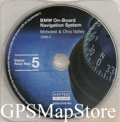 2000-2004 Land Range Rover HSE GPS Navigation CD Map Cover Midwest Ohio Valley - Image 1 of 2