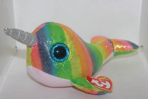 Ty Beanie Boos - Nori il narvalo (6 pollici) nuovo con etichette - Foto 1 di 4