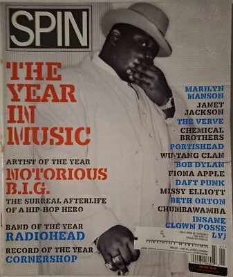 Spin Magazine (Jan 1998) Notorious B.I.G./Radiohead/Insane Clown Posse/Verve; VG - Image 1 of 4