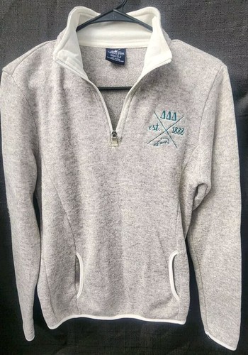 VETEMENTS Charles River Apparel Taglia Media 1 4 Zip Pullover Felpa con Cappuccio Giacca NUOVO Grigio