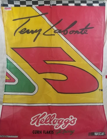 1996 Terry Labonte NASCAR Kelloggs Corn Flakes Racing Flag Hendrick Motor Cover
