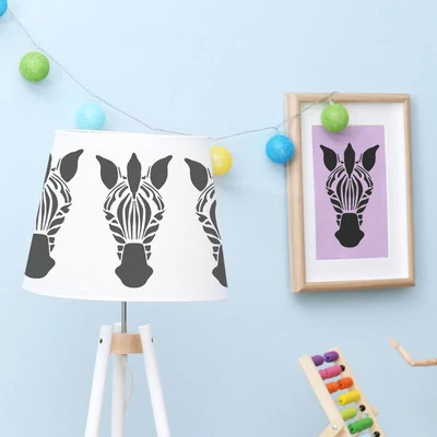 斑马面部模板儿童房装饰艺术工艺绘画理想模板 — 第 1/4 张图片