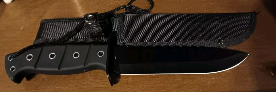 Frost Tac Xtreme Bowie Fixed Knife 9.25" Stainless Steel Blade TX1456BLK